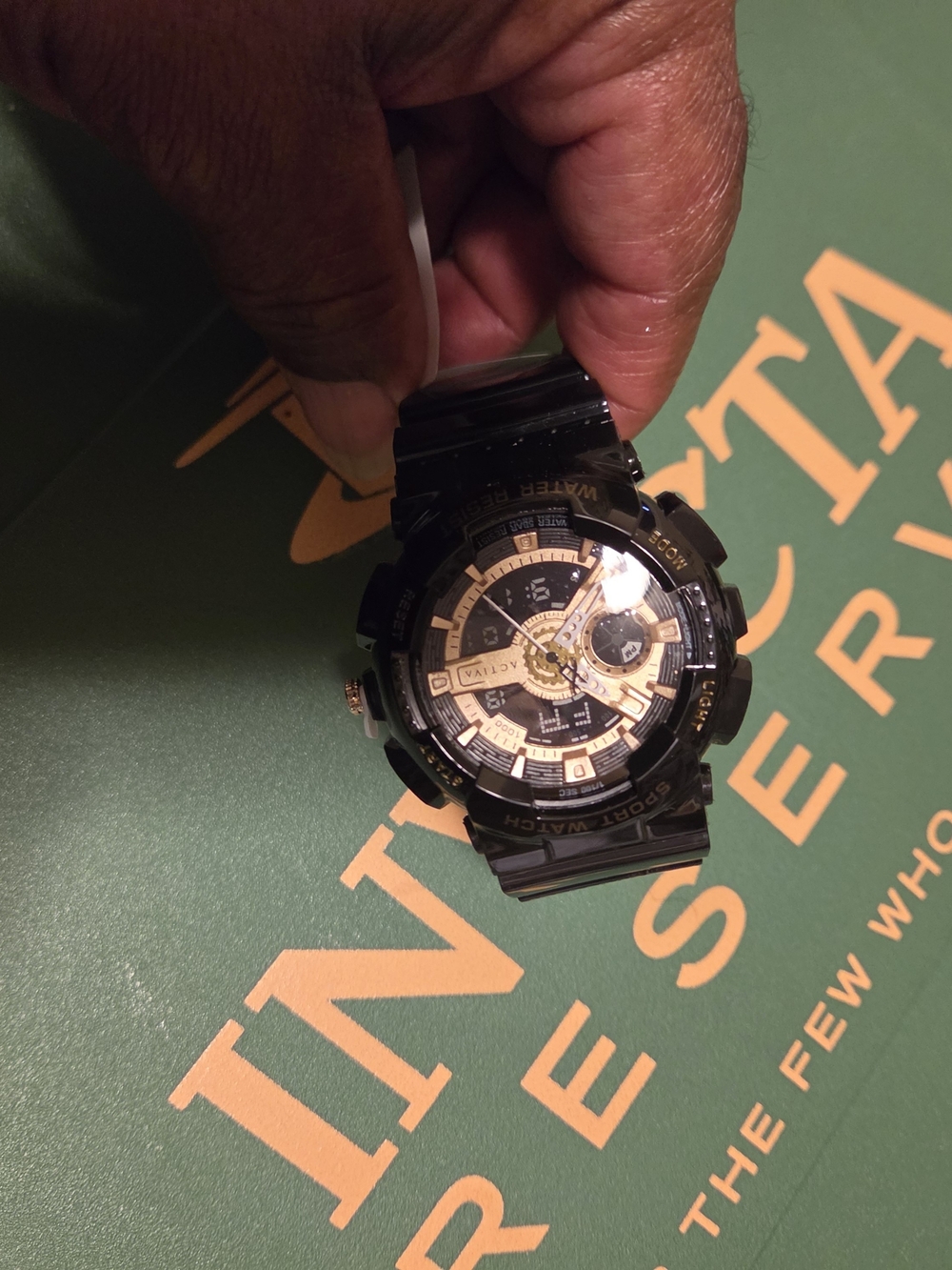 Ativa Black and Gold Men's Sport Watch